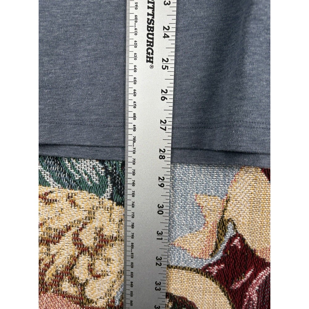 Daniel Hechter Paris Men’s L Large Blue Gray Cotton Short Sleeve Polo Shirt - Picture 4 of 8